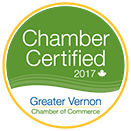 “Nominee for (Award Category) of the Year, Greater Vernon Chamber 2017 Business Excellence Awards